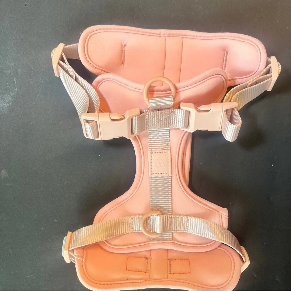 Wildone Lux Dog Harness With Matching Leash Set - Soft Pink, Size Medium